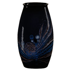 Poole Pottery Celestial Manhattan Vase, H26cm, Grey/ Blue